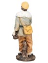 Man with garlic bunches 15 cm in resin for nativity scene Mondo Presepi