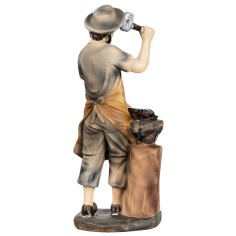 Blacksmith at work with 15 cm resin anvil for nativity scene Mondo 2