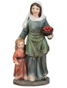 Mother with daughter series 11 cm in resin for nativity scene Mondo Presepi