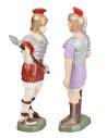 Conjunto soldado romano y comandante 8 cm