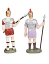 Set soldato romano e comandante 8 cm in pvc per presepe Mondo