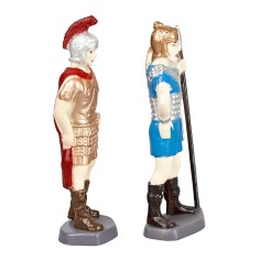 Set of 2 Roman soldiers in PVC, height 8 cm for Mondo nativity scene 2