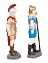 Set de 2 soldados romanos en PVC, altura 8 cm para belén Mondo