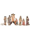 Set of 11 Nativity figures, Magi, angel and shepherd 40 cm in
