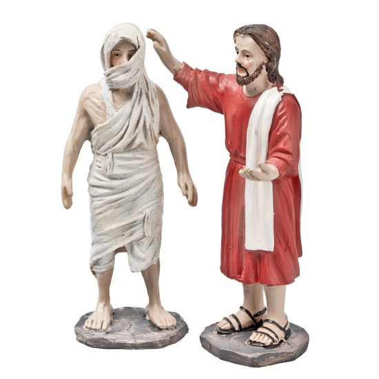 Resurrection of Lazarus 10 cm in resin Easter statues