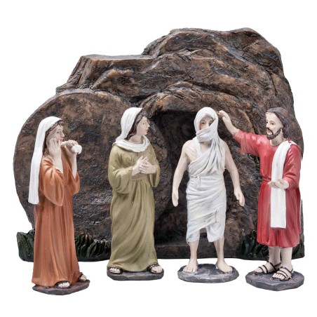 Resurrezione di Lazzaro 10 cm in resina statue pasquali per