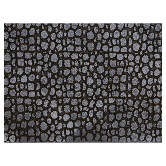 Panel de corcho coloreado con piedras pequeñas de 33x16x1 cm