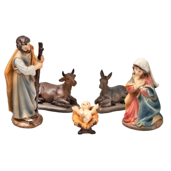 Set Natività 11 soggetti cm 9 per presepe per presepe Mondo