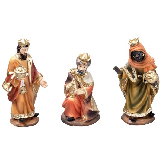 Set Natività 11 soggetti cm 9 per presepe per presepe Mondo