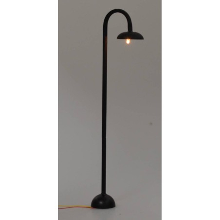 Curved ground streetlight 20.5 cm with 12 Volt light