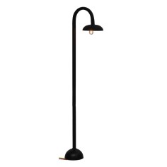 Curved ground streetlight 20.5 cm with 12 Volt light