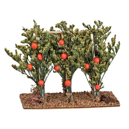 Alberi di pomodoro con sostegno in legno cm 12x5x11 h
