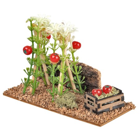 Plantas de tomate sostenidas por enrejado cm 12x5x8,5 h