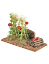 Piante di pomodoro sorrette da traliccio cm 12x5x8,5 h