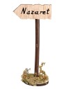 Cartello in legno con scritta “Nazaret” – Altezza 11 cm