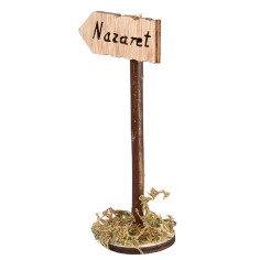Cartel de madera con inscripción "Nazaret" - Altura 11 cm 2