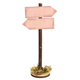Double wooden sign without writing – Height 13 cm