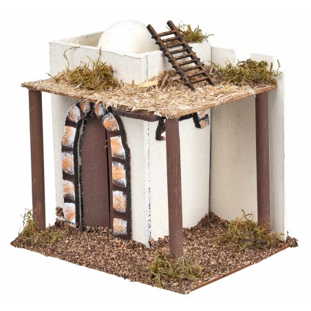 Arab house with storage room, dome roof, and stairs cm