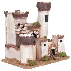 Artisanal castle in classic style cm 27x19.5x25.5 h for 2