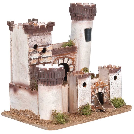 Castello artigianale in stile classico cm 27x19,5x25,5 h