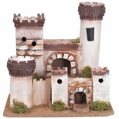 Castello artigianale in stile classico cm 27x19,5x25,5 h