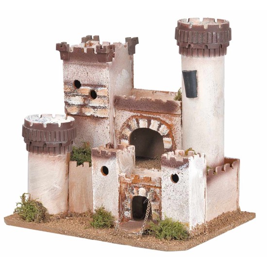Castello artigianale in stile classico cm 27x19,5x25,5 h