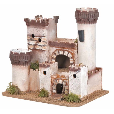 Castillo artesanal de estilo clásico cm 27x19,5x25,5 h para
