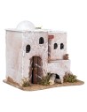 Casa araba 2 piani con tetto a cupola e scala cm 19x13,5x17 h