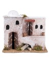 Casa árabe 2 pisos con techo de cúpula y escalera cm 19x13,5x17