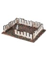 Recinto per animali da cortile cm 13x10x3 h per presepe Mondo