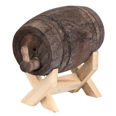 copy of Wooden barrel on stand cm 6x4x5 h for Mondo nativity scene