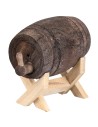 copy of Botte in legno su supporto cm 6x4x5 h per presepe Mondo