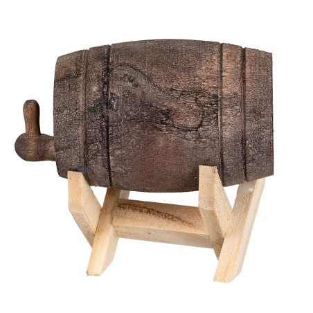 copy of Botte in legno su supporto cm 6x4x5 h per presepe Mondo