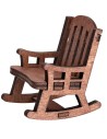 Sedia a dondolo in legno per presepe, dimensioni 4x5x5 h.