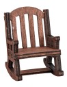 Sedia a dondolo in legno per presepe, dimensioni 4x5x5 h.