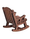 Mecedora de madera para belén, dimensiones 4x5x5 h.