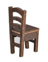 Wooden chair cm 2x2.5x5 h for 9/10 cm figurines for nativity scene