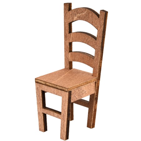 High wooden chair cm 3x3x7.5 h for nativity scene Mondo Presepi