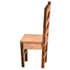 High wooden chair cm 3x3x7.5 h for nativity scene Mondo Presepi 2