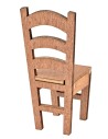 Sedia in legno alta cm 3x3x7,5 h per presepe Mondo Presepi