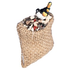 Pajarito sobre saco de yute – cm 4,5x5 h para belén Mondo 2