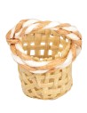Empty wicker woven basket Ø 2 cm for Mondo nativity scene