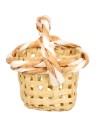 Empty wicker woven basket Ø 2 cm for Mondo nativity scene
