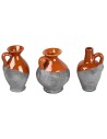 Set 3 anfore in terracotta altezza cm 4 h
