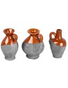 Set 3 anfore in terracotta altezza cm 5,2 h