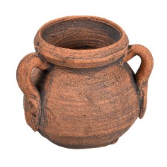 Terracotta amphora with three handles Ø2.5x2.3 cm for nativity scene