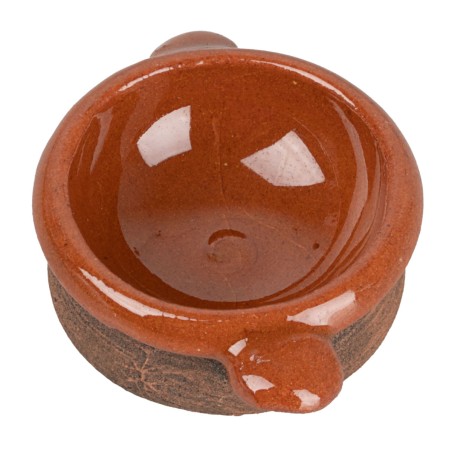 Pentola in terracotta smaltata Ø 2x1 h per presepe Mondo Presepi