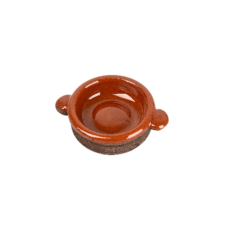 Pentola in terracotta smaltata Ø 2x1 h per presepe Mondo Presepi