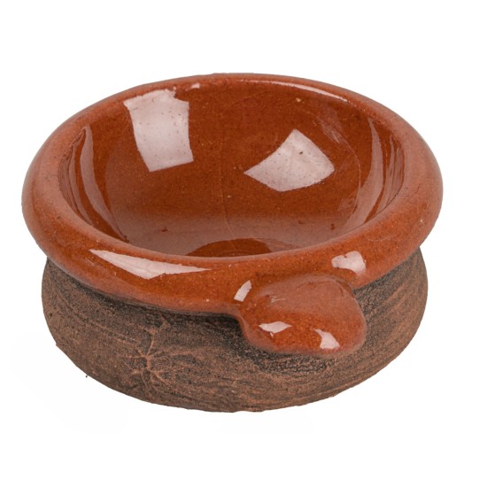 Glazed terracotta pot Ø 2x1 h for nativity scene Mondo Presepi