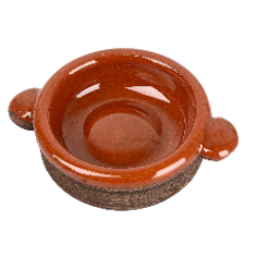 Pentola in terracotta smaltata Ø 2x1 h per presepe Mondo Presepi 2